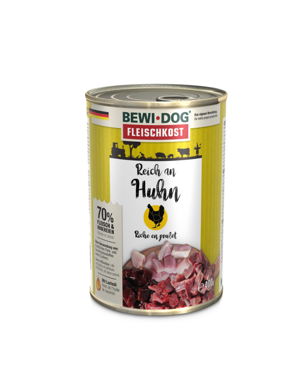 BewiDog Lata Rico en Pollo - 400Gr