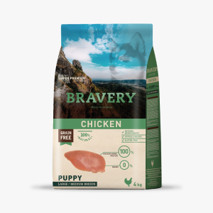BRAVERY CHICKEN PUPPY LARGE/MEDIUM BREEDS 4 KG