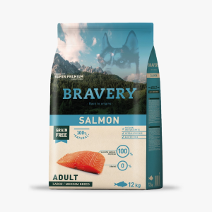 BRAVERY SALMON ADULT LARGE/MEDIUM BREED 12 KG