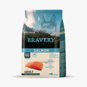 BRAVERY SALMON ADULT LARGE/MEDIUM BREED 4 KG