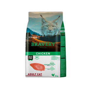 BRAVERY CHICKEN ADULT CAT 2 KG