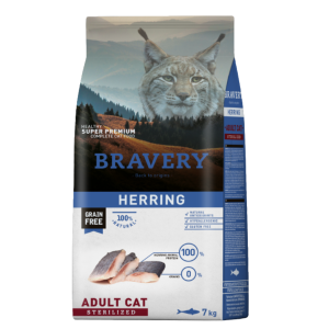 BRAVERY HERRING ADULT CAT 7 KG