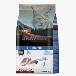 BRAVERY HERRING ADULT CAT STERILIZED 2 KG