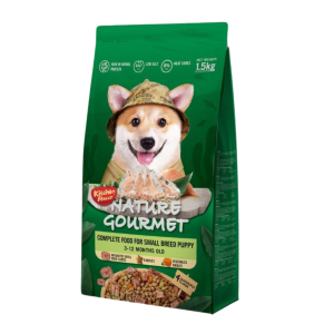 KitchenFlavor Nature Gourmet Alimento Premiun completo para cachorros de razas pequeñas con trozos de krill antártico liofilizados Visibles mas verduras secas visibles 1,5Kg