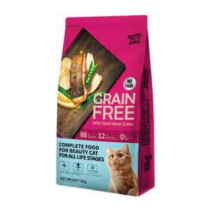 KitchenFlavor GRAIN FREE Comida premiun completa sin cereales para gatos de todas las edades Beauty , especial cuidado de la piel