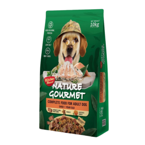 KitchenFlavor Nature Gourmet Alimento Premiun completo para perros adultos de razas Medianas a grande con trozos de krill antártico