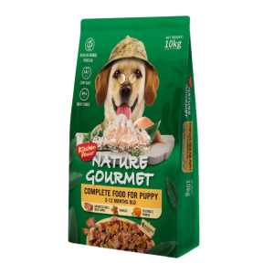 KitchenFlavor Nature Gourmet Alimento Premiun completo para cachorros de razas Medianas / grande con trozos de krill antártico liofilizados