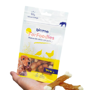 BZ PERRO HUESO DE CALCIO CON POLLO 100 GRS