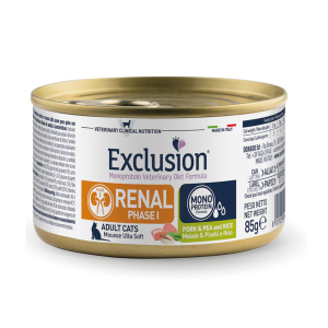 EX VET GATO RENAL 1 CERDO, ARVEJA Y ARROZ 85 GRS