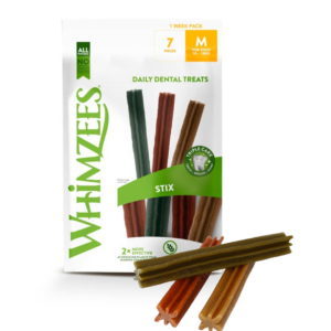 Whimzees Snack Dental «Stix» Talla M – 7 Unidades